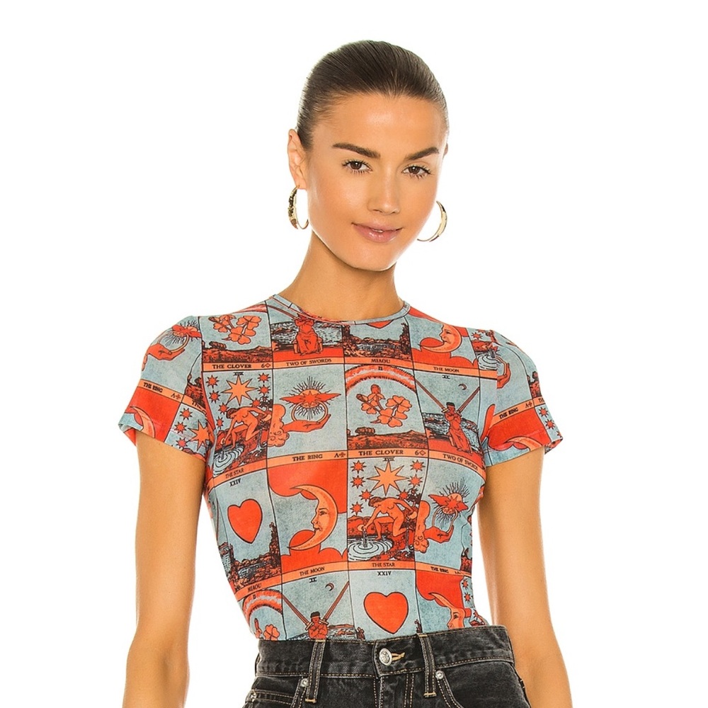 Miami Mini Tee in Tarot print